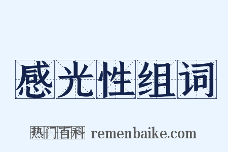 感光性组词是什么意思的图片